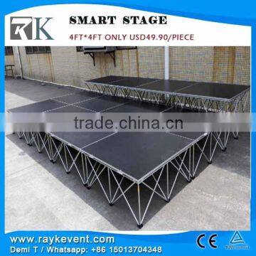 RK Only $80/pcs portable stage stairs sound system for disco