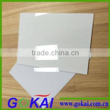 Transparent clear and white plexiglass sheet