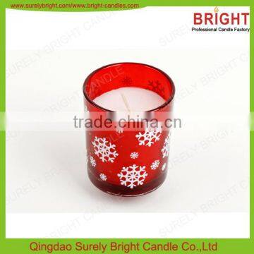 Filled Scented Glass Jar Votive Candles