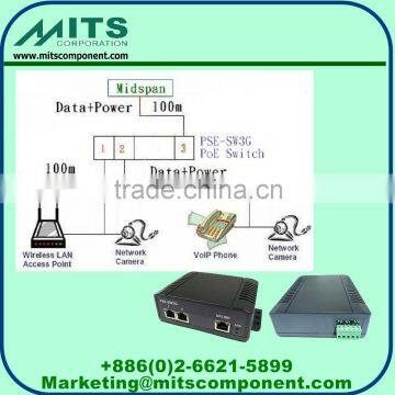 MITS Gigabit 3 Port POE Switch, PoE Extender, IEEE802.3 - for Wireless Lan AP, Network Camera, & VOIP Phone photo-2