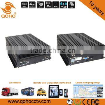 1080P MOBILE DVR 4Channel real-time recording 4G mobile dvr