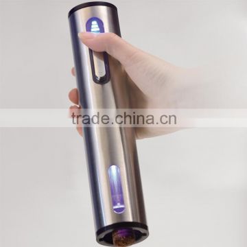 Stainless Steel Rechargeable Electric Wine Bottle Opener with customized logo