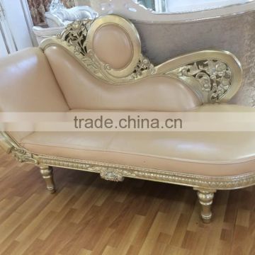 Luxury chaise lounge for bedroom, royal chair, sofa bed