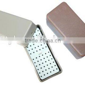 Aluminium dental burs holder/autoclave sterilization box/ dental bur box