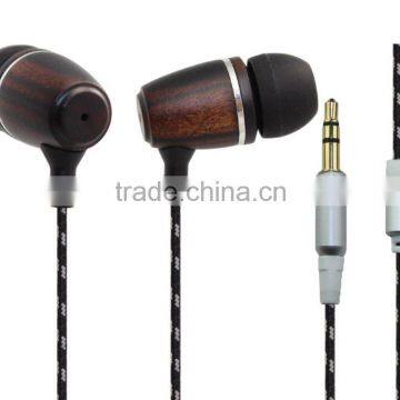 super bass stereo wood earphones WOOD earbuds in ear earpiece high quality for all mobile phones