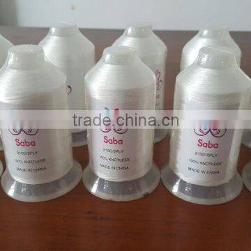 high tenacity polyester bonded thread 210D/2PLY