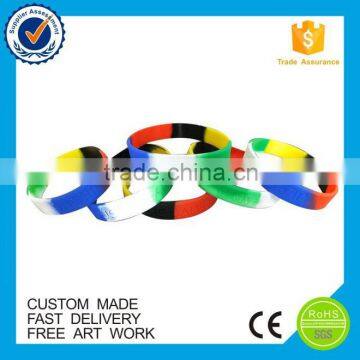 Mix color printing cheap silicone wristband promotion gifts