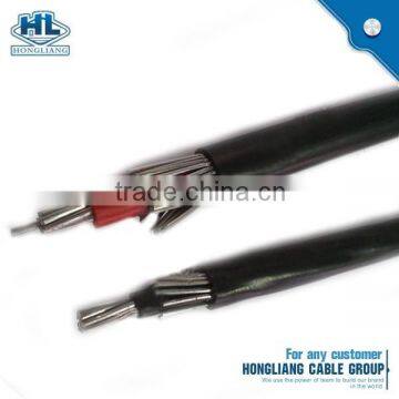 0.6/1kV Low Voltage aluminium NYCY Cable 2*6 AWG Concentric Cable