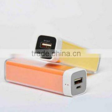 Best selling 2,000/2,200/2,600mah Lipstick power back Portable charger for mobile, GPS, MP3/MP4, tablet PC and more