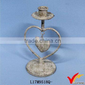 iron decorative heart shabby europe style candlestick