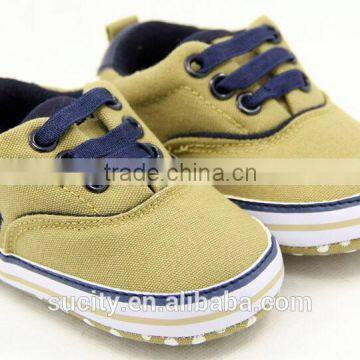 2014 elegant non-slip cloth casual toddler custom shoes with lace