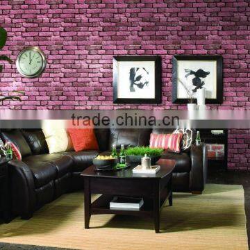 red designer 3d stone wallpaper for hotel