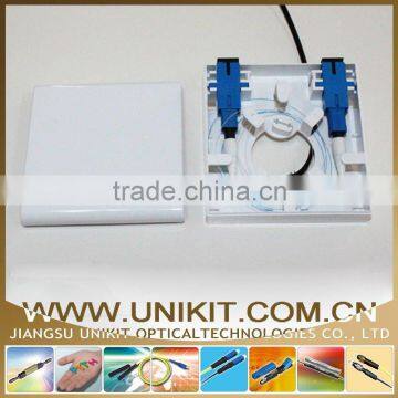 Dual Ports Wall FTTH Socket FTTx Faceplate