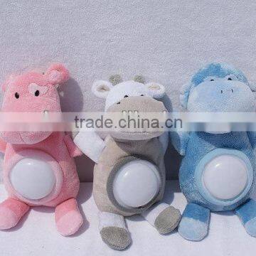 Animal plush night light toys