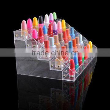 OEM ODM custom clear acrylic cosmetic display for nail polish