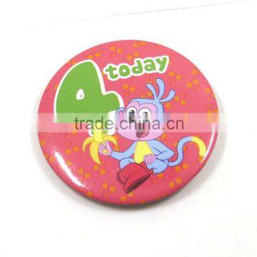 Promotion gift Custom Letter Printed Wholesale PVC Metal Tin Badge