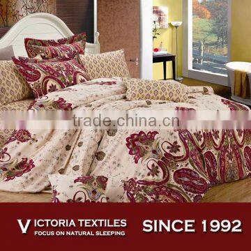 full size comforter bedding set beige brown burgundy color paisley cover diamond sheet brown