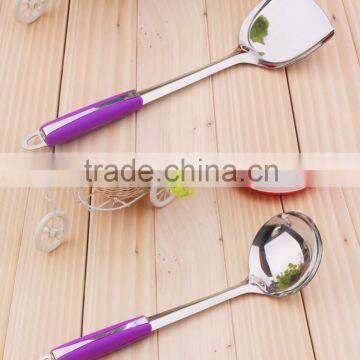 PP Plastic Handle 201 Stainless Steel Cooking Utensil Set photo-4