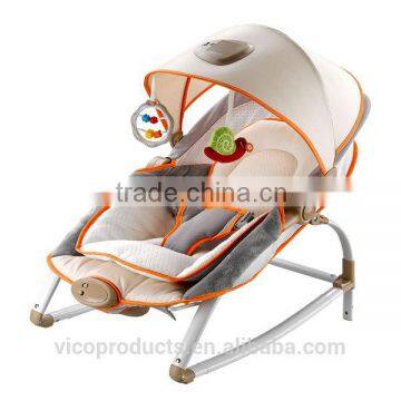 Newest high quality adjustable and foldable baby chair rocking chair baby bouncer