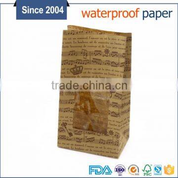 China supplier wholesale food grade eco material biodegradable food packaging paper bag