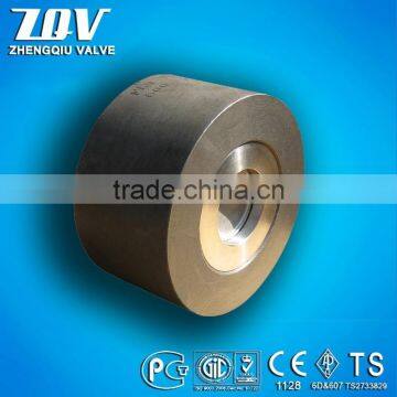 Forged steel single disc swing check valve Long series API A105 F316 150LB 300LB 600LB