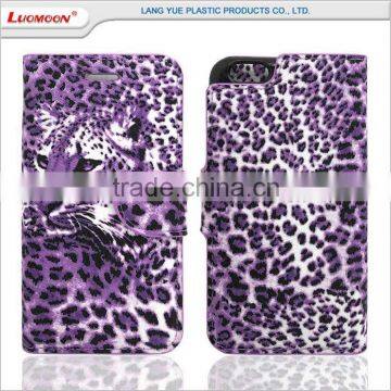Two Card Slot Separable Leopard pu Leather Flip Cover Case for lg Magna g4 Stylus photo-2