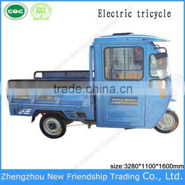 China manufacturer half enclosed cabin tricycle mobility electric tricycle