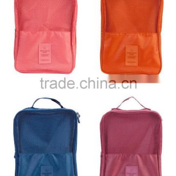 travel shoe bag, storage bag with mesh fabric