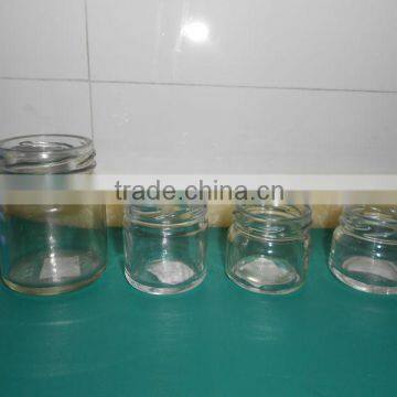 mini glass food jar for honey, jam, cream and cubilose