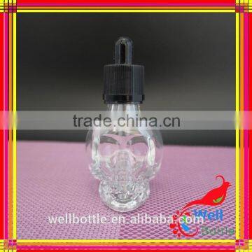Wholesale Brand New Skull Glass Dropper Bottle 15ml Skull Glass e Liquid Bottle for Nail Polish Oil photo-4