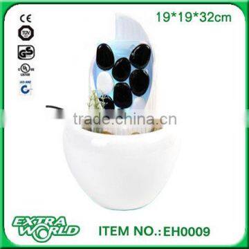 wholesale portable home furnishing desktop ceramic waterfall fountain
