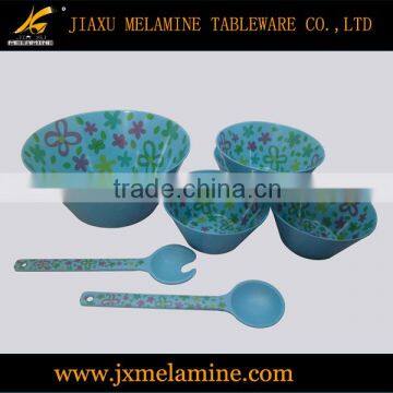 7pcs melamine ware color salad bowl set