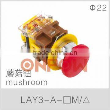 LAY3-A mushroom push button(mushroom push button,push button)