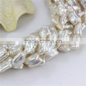 Freshwater loose pearl strand 13mm biwa pearl freshwater pearl string