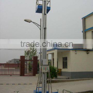 Hydraulic single vertical lift/portable lift platform