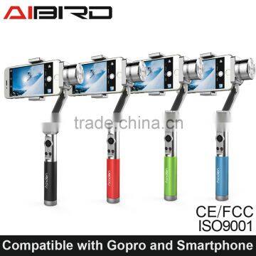 Aibird Uoplay stabilizer breakthrough the traditional not only compatible for smartphone also compatible action camera