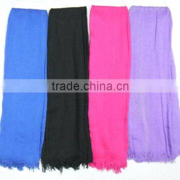 105 * 200 CM Plain Viscose Scarf Infinity Viscose Scarf photo-5