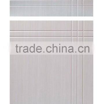 2015 hot sales wood grain color pvc film faced modular door for kitchen cabinet