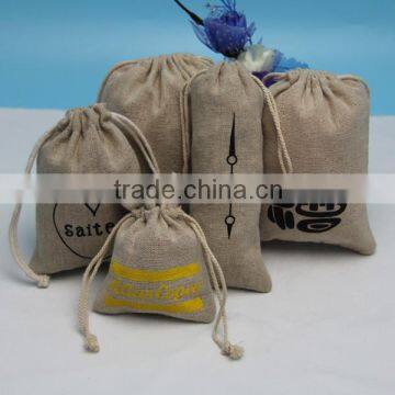 Super quality stylish drawstring burlap pouches for jewelry