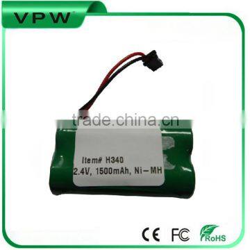 Environmental Protection Battery Rechargeable AA NIMH 2.4V 1500mAh Battery for Cordless Phone