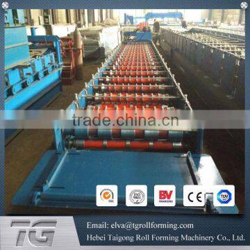 Sheet metal roofing sheet rolling machine