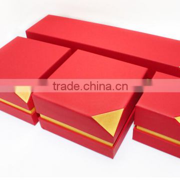 High grade Golden Triangle Jewelry Box Velvet jewelry boxes ring case