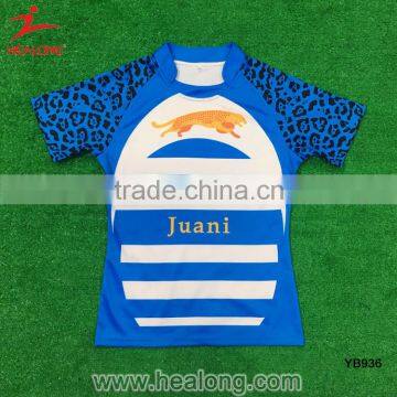 Healong Any Logo Custom Made Rugby Jersey Shirts Wholesale