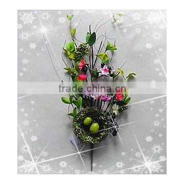 Decorative Artificial Flowers with green eggs for Indoor decoration