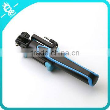 Wholesale wired monopod selfie sticks with foldable handheld,foldable monopod Selfie-stick with cable