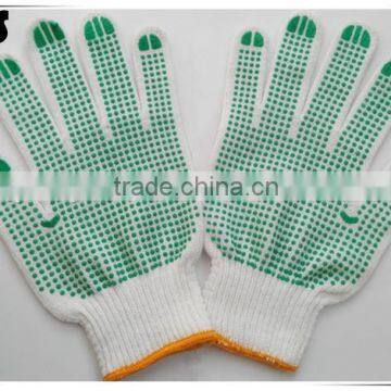 BSSAFETY China supplier poly cotton knitted pvc dotted safety gloves, cheap work gloves