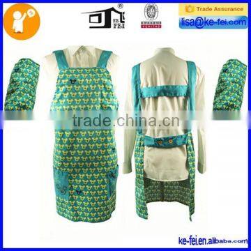 APRON OVERSLEEVE , FULL PRINT SMOCK APRON , APRON SET