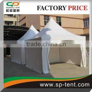 tension canopy tent with clear windows for outdoor small events