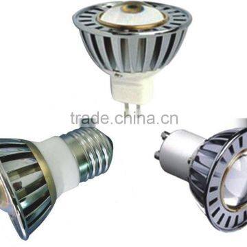 2014 CE&ROHS 2years warranty led spotlight; high quality 3W 420lm gu10 led cob spotlight