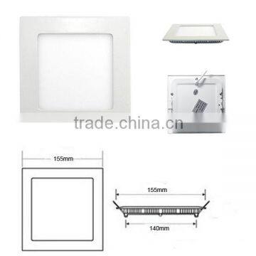 indoor led panels led square panel light 9W 140*140*13mm(SMD2835,AC85-265V)